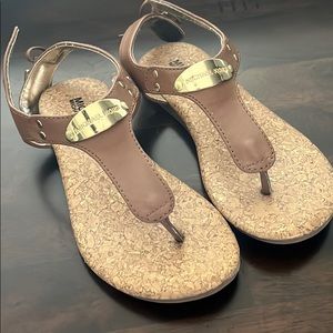 Girls MK sandals. Worn once! Basically brand new